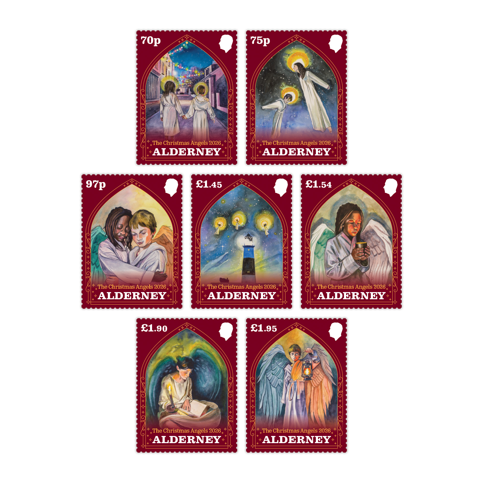 Set of 7 Stamps